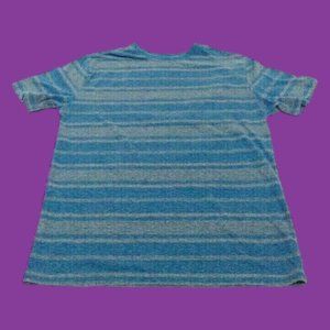 Wonder Nation Kid's Casual Tee Pullover Cotton Blend Shirt Blue/Gray XXL/2XG(18)